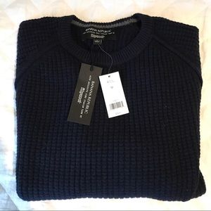 Banana Republic waffle pattern wool sweater M